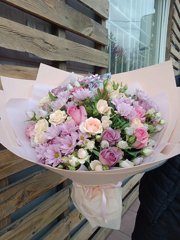 Букет цветов из: Розы и Хризантемы в Инжавино