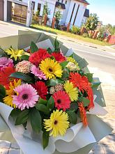 Букет цветов из:  Герберы #REPLACE_PRED# Инжавино