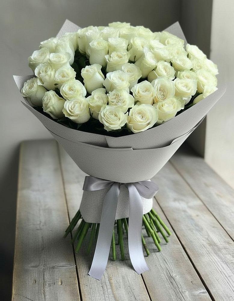 Букет 35 Белых роз в Инжавино