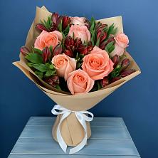 Букет цветов из:  Розы и Альстромерии в Инжавино