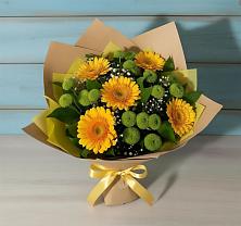 Букет цветов из:  Герберы и Хризантемы в Инжавино