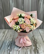 Букет цветов из:  Гвоздики, Розы и Хризантемы в Инжавино