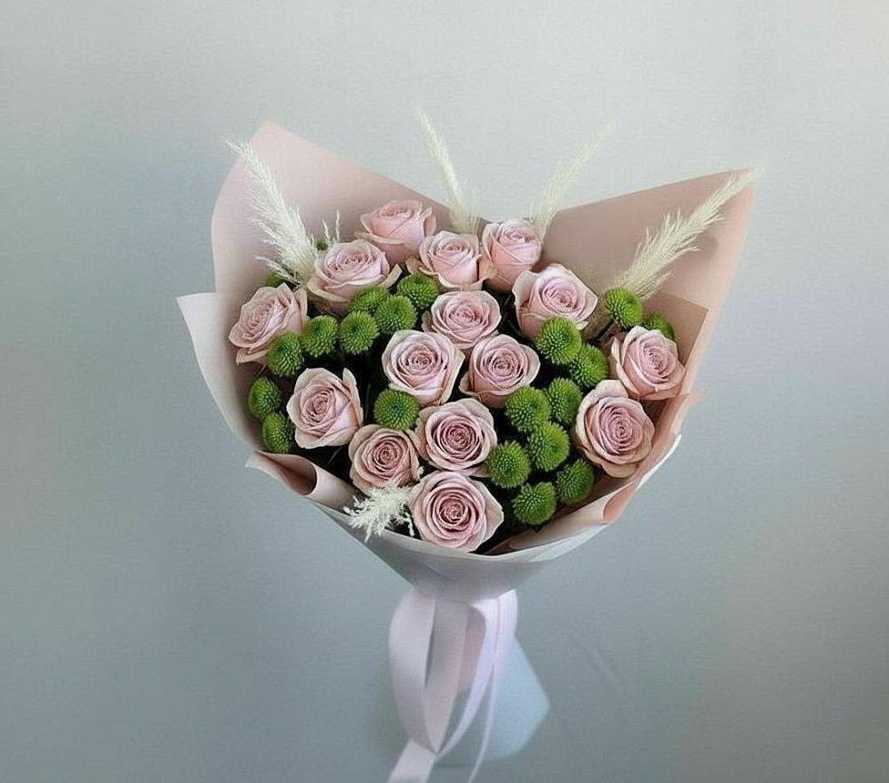 Букет цветов из: Розы и Хризантемы в Инжавино