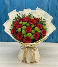 Букет цветов из:  Розы и Хризантемы в Инжавино