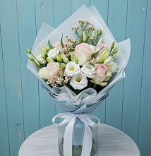 Букет цветов из:  Розы и Лизиантусы #REPLACE_PRED# Инжавино