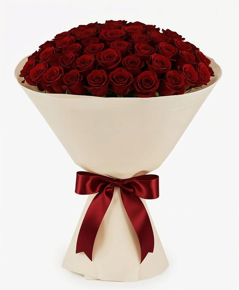 Букет 101 Бордовая роза Блэк Бакарра в Инжавино