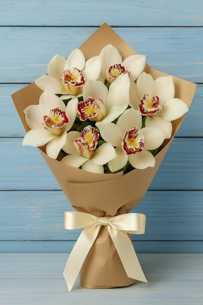 Букет цветов из: Орхидеи и Розы в Инжавино