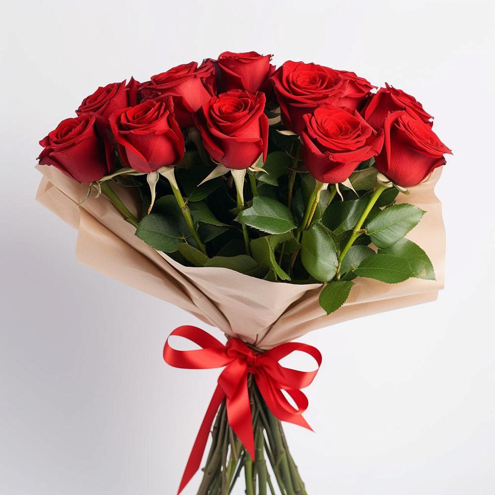 Букет 11 Красных роз Эдлесс Лав в Инжавино